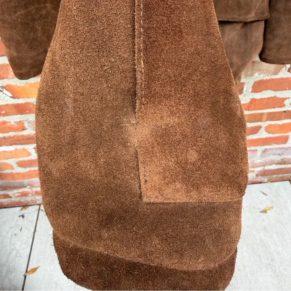 Polo‎ Ralph Lauren Brown Suede Field Jacket Plaid Lined Men’s XL